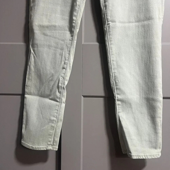 Anthropologie AG Vintage Stevie Ankle Button Up Slim Straight Jeans Green 32R - Picture 4 of 9